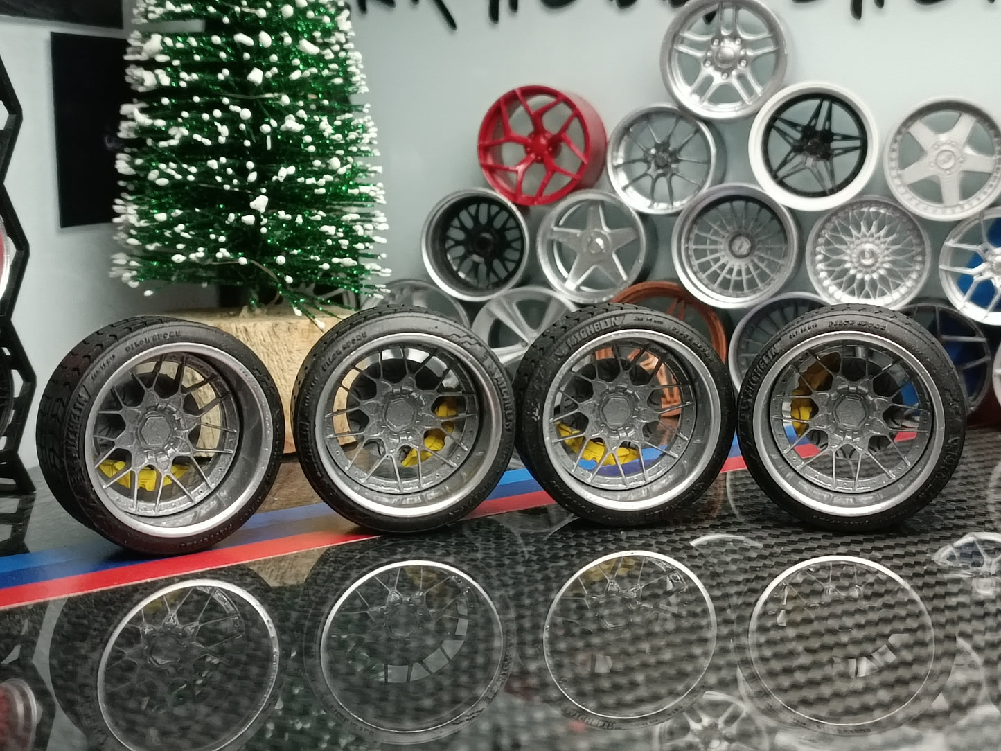 BBS RS2 rims 1/18 with MICHELIN tyres and brake system