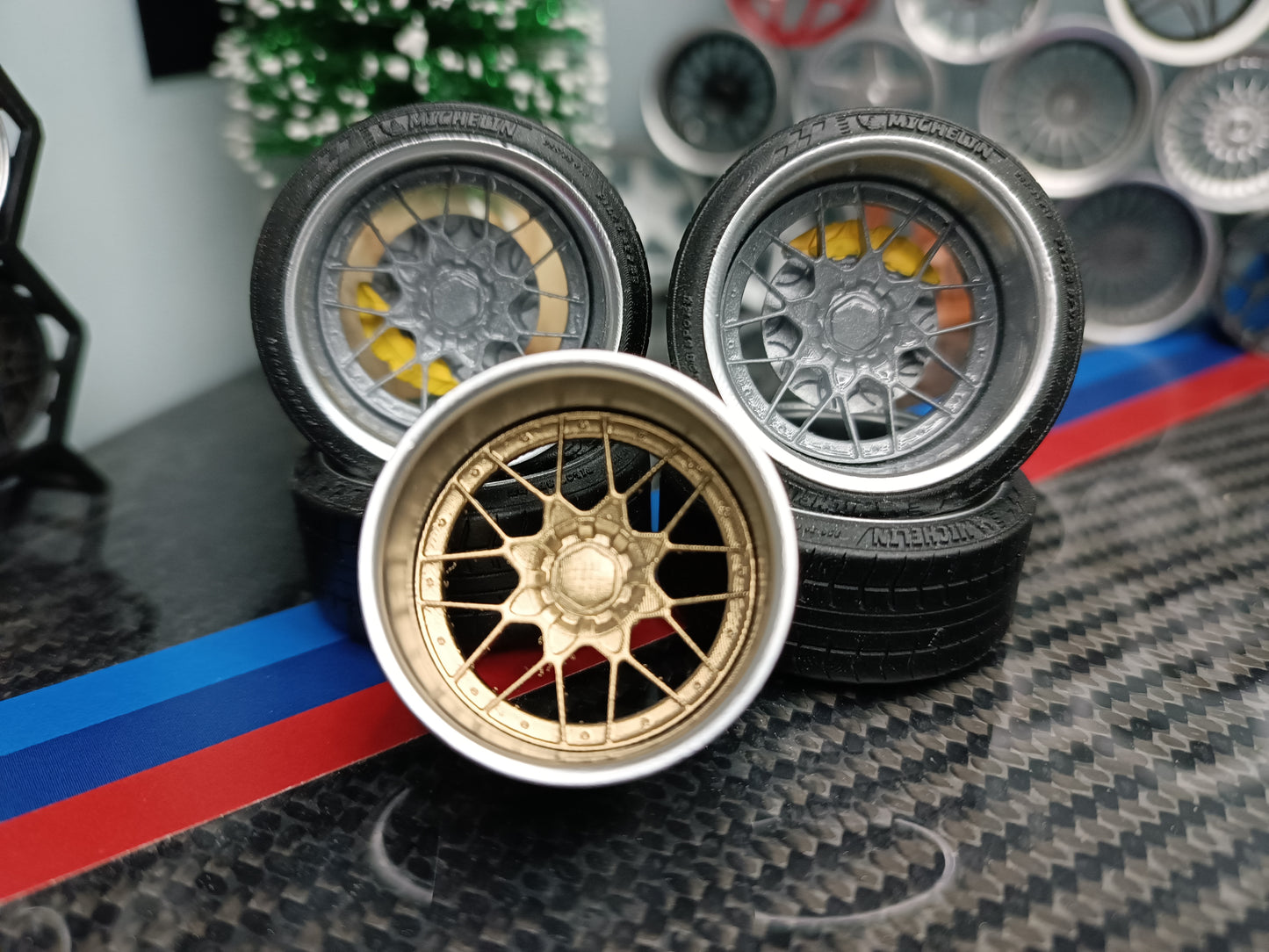 BBS RS2 rims 1/18 with MICHELIN tyres and brake system