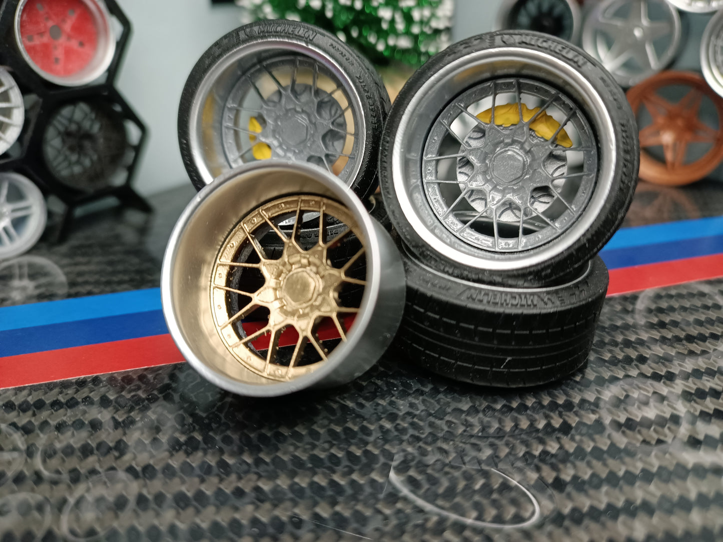 BBS RS2 rims 1/18 with MICHELIN tyres and brake system