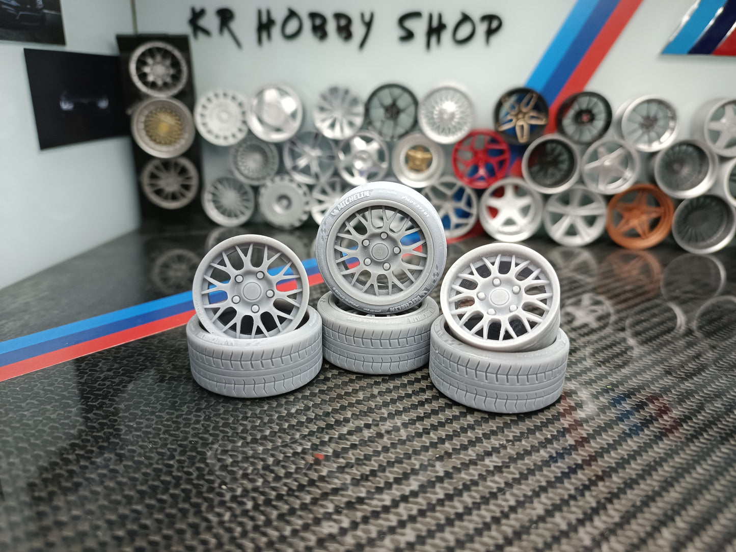 BBS RG218 rims 1/18 with MICHELIN tyres and brake system