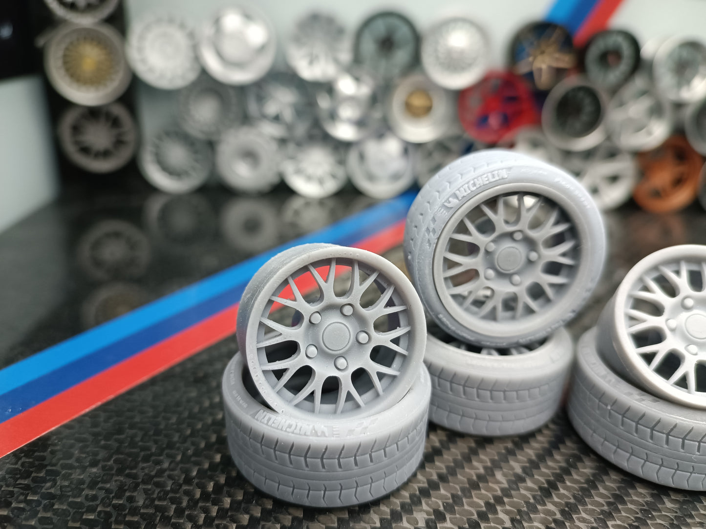 BBS RG218 rims 1/18 with MICHELIN tyres and brake system