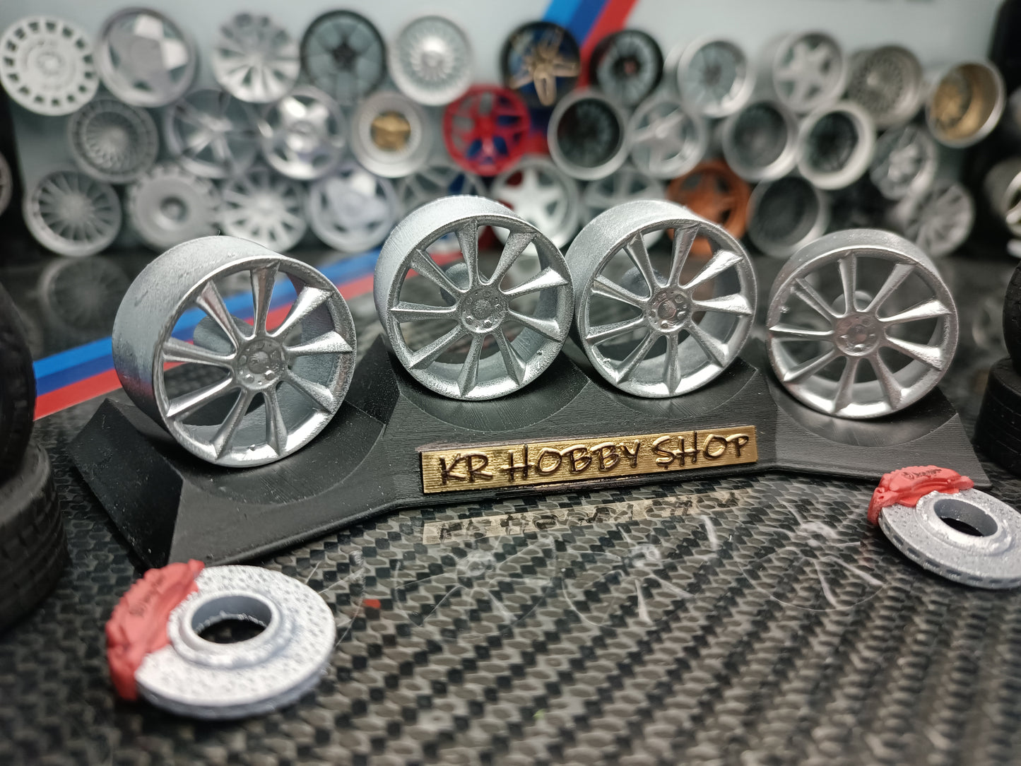 Mercedes Lorinsser rims 1/18 with MICHELIN tyres and brake system