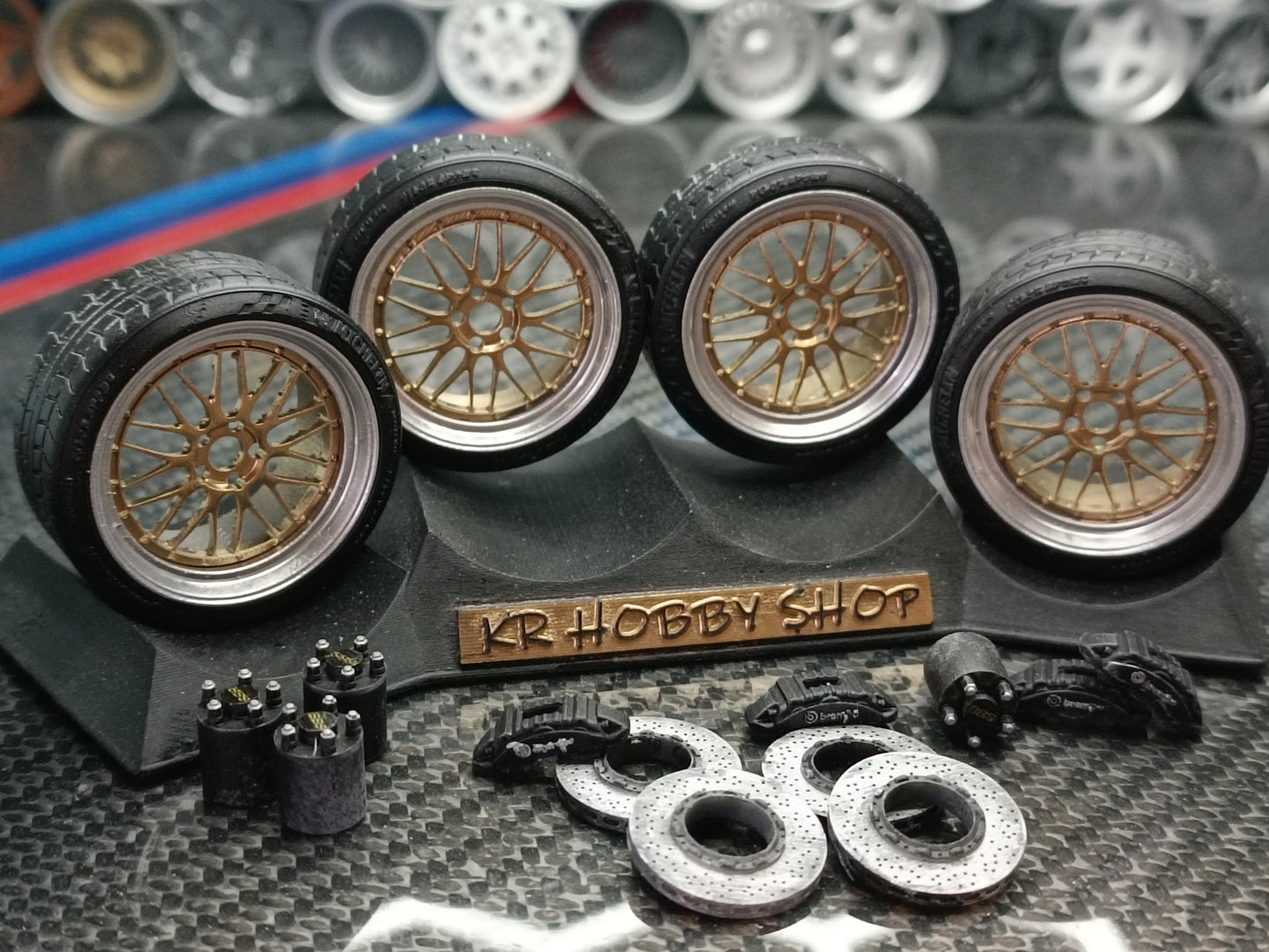 BBS LM rims 1/18 with MICHELIN tyres and brake system