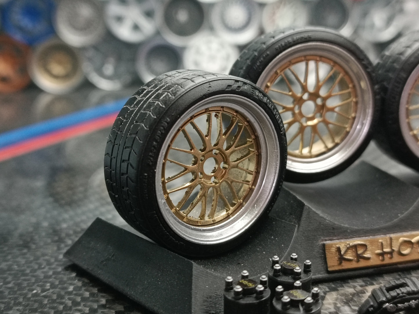 BBS LM rims 1/18 with MICHELIN tyres and brake system